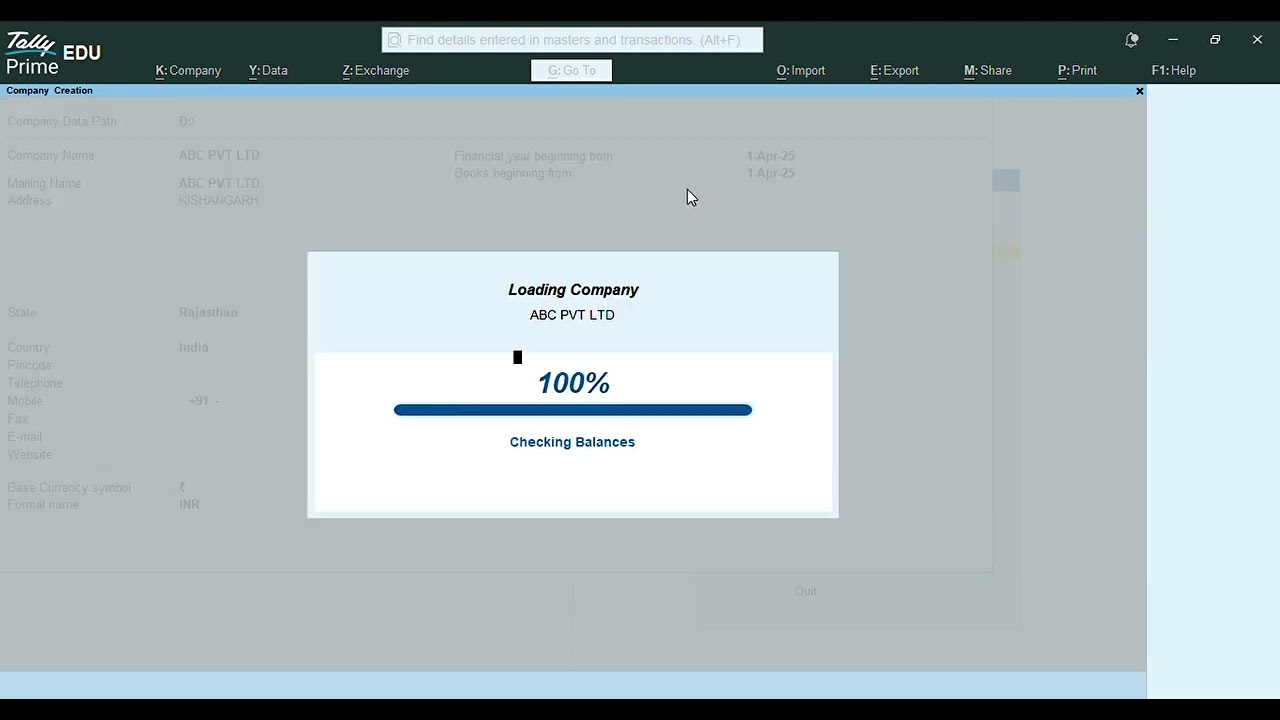 TALLY PRIME ME COMPANY KESE BANY#tallyprimefullcourse #tallyprime #accounting #accountant #computer