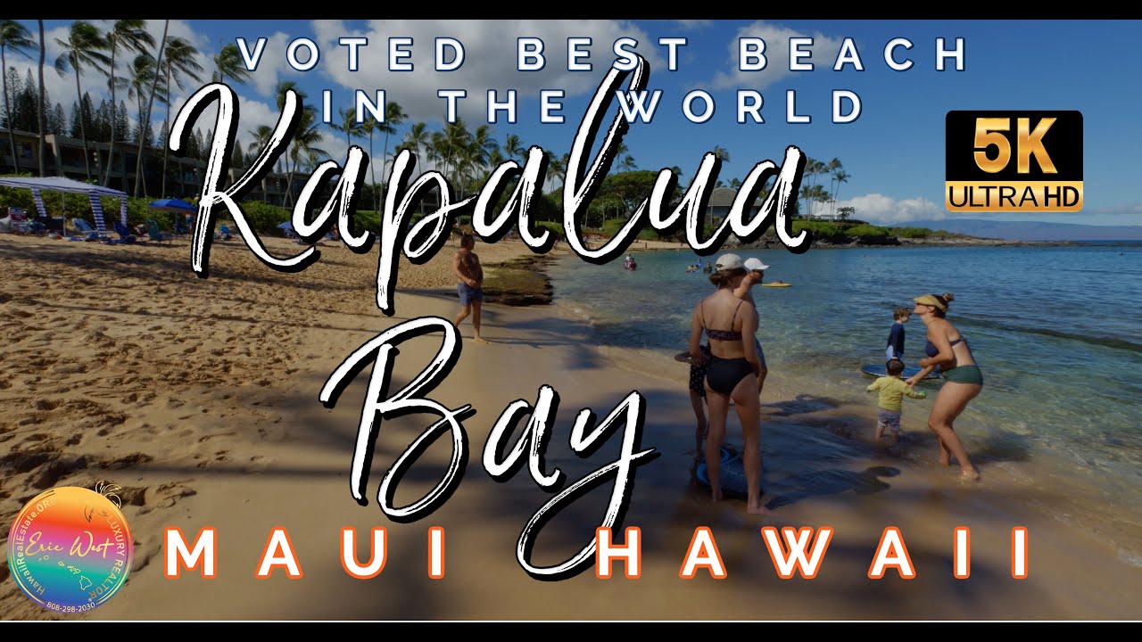 Kapalua Bay Beach, Maui Hawaii - 4K Virtual Walking Tour