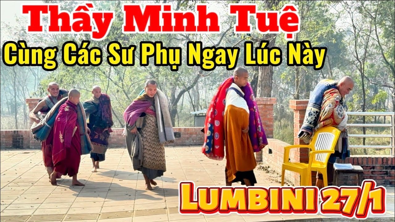 Thầy Minh Tuệ Cùng Các Sư Phụ Ngay Lúc Này 27/1 Tại Lumbini Nepal #suminhtue #thayminhtue #moinhat 