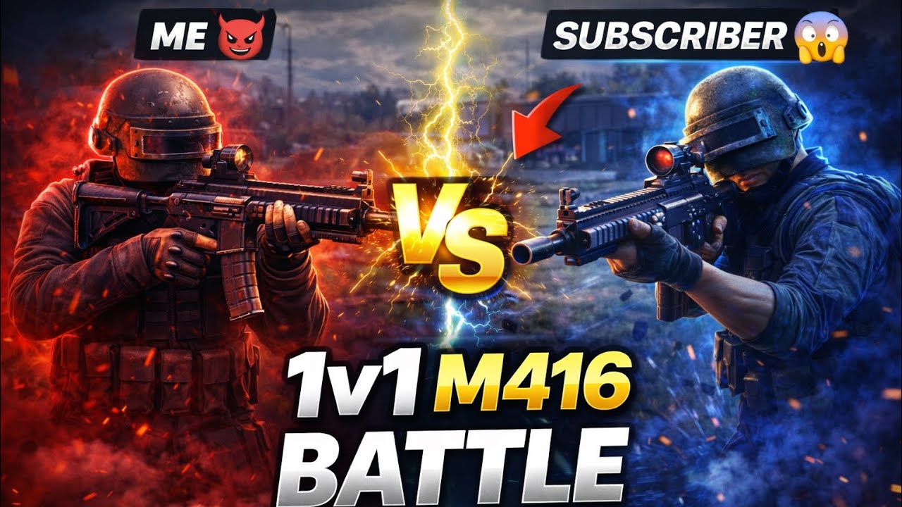 My Subscriber Challenged Me to a 1v1 M416… 😳