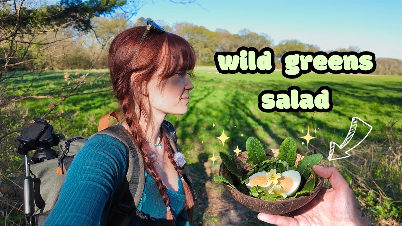 Spring time Edible Plants | countryside foraging • april vlog