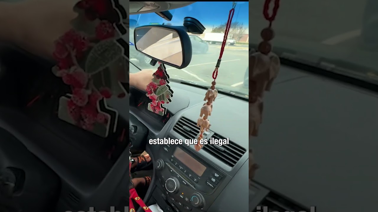 Ornaments and pendants on the mirror are grounds for a traffic ticket #ETVNews #Texas