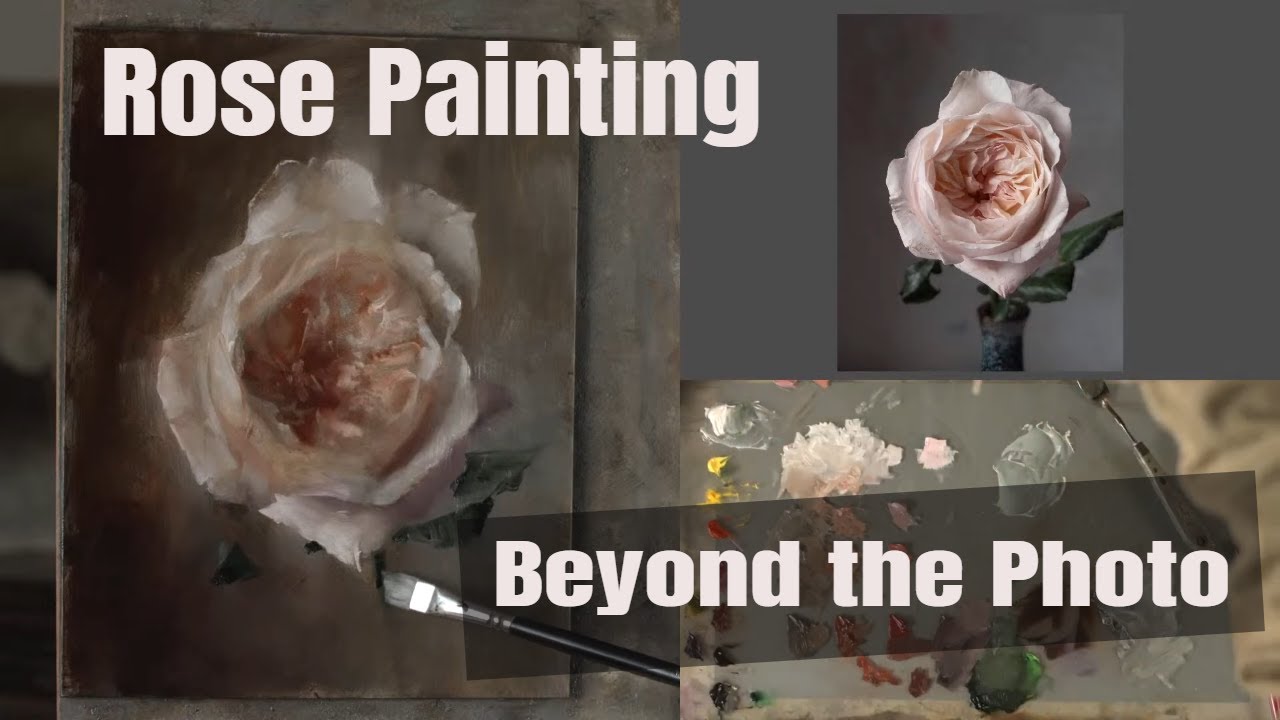 Rose Painting: Beyond the Reference Photo Part Two - Finishing the Painting