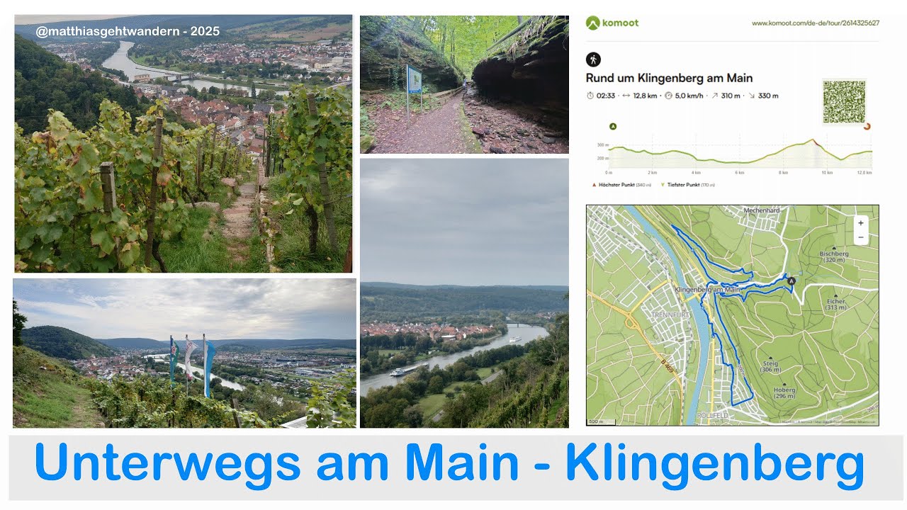 Unterwegs am Main - Wanderung rund um Klingenberg am Main - Osmo Pocket 3
