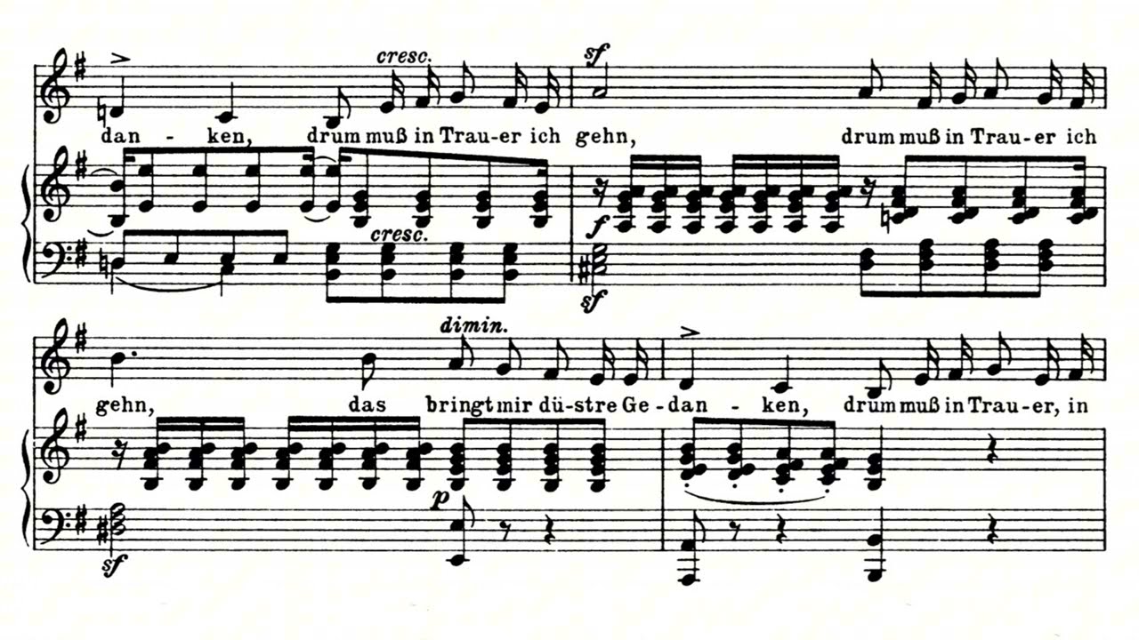 Felix Mendelssohn - 3 Lieder, op. 84 (1831-39)
