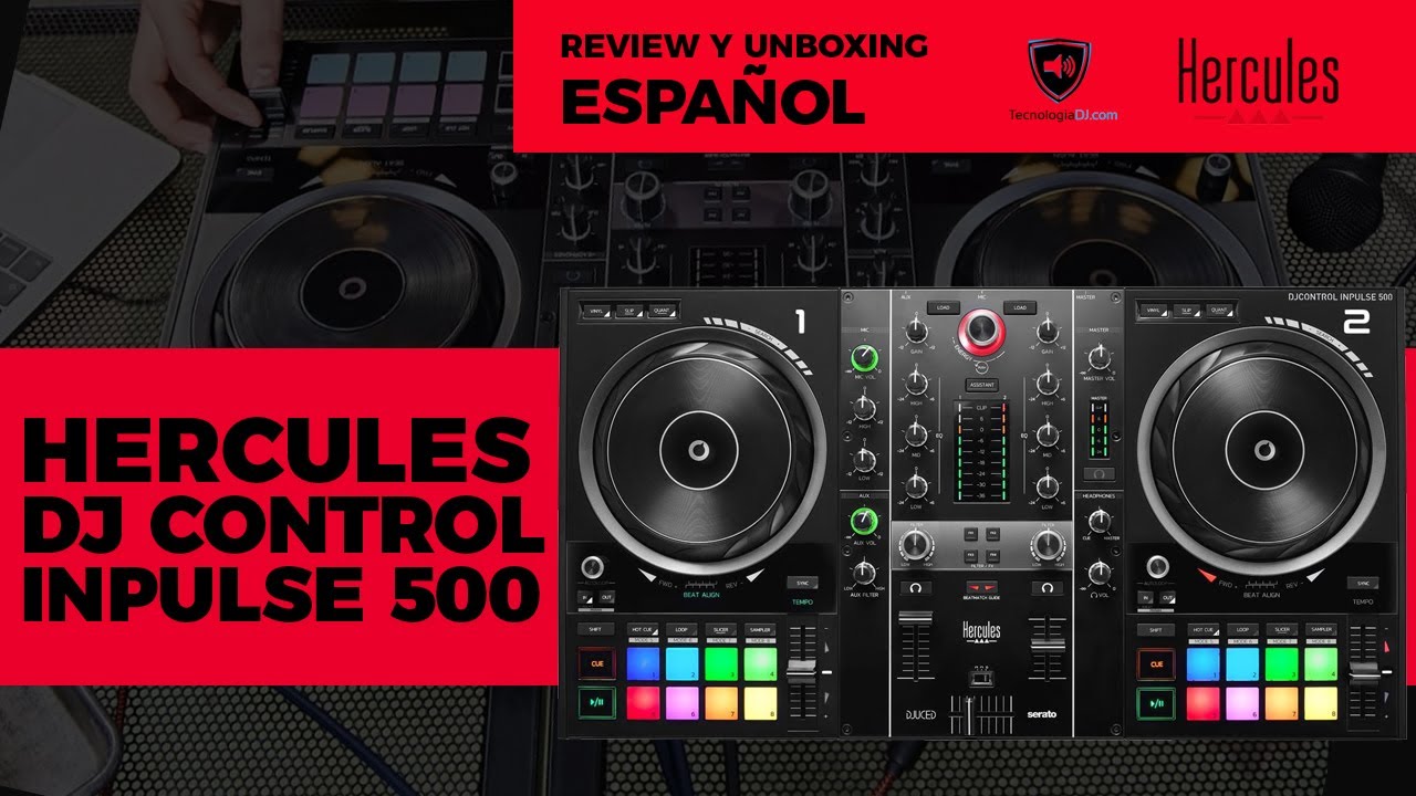Hercules DJ Control Inpulse 500 review en español y unboxing