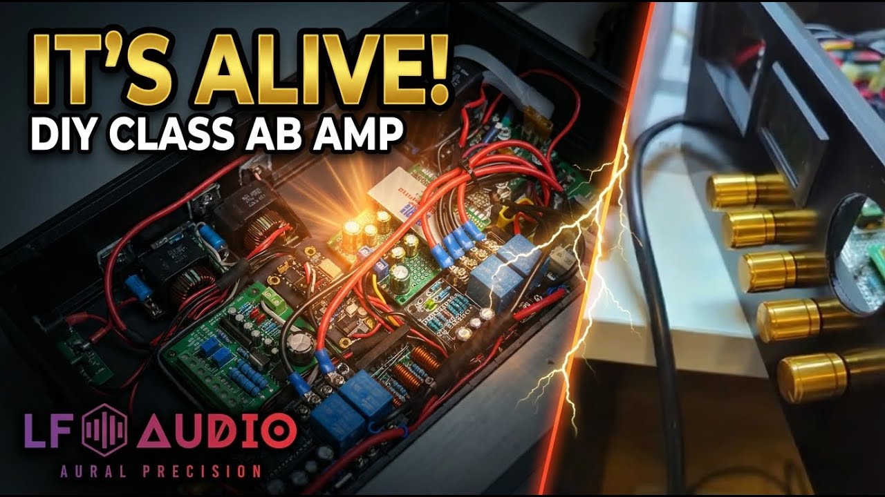 DIY class AB amplifier is complete