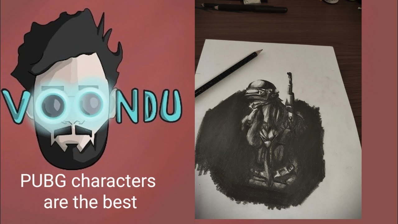 how to draw PUBG character - PUBG characters are the best -Speedpaint PUBG - for all the PUBG fans