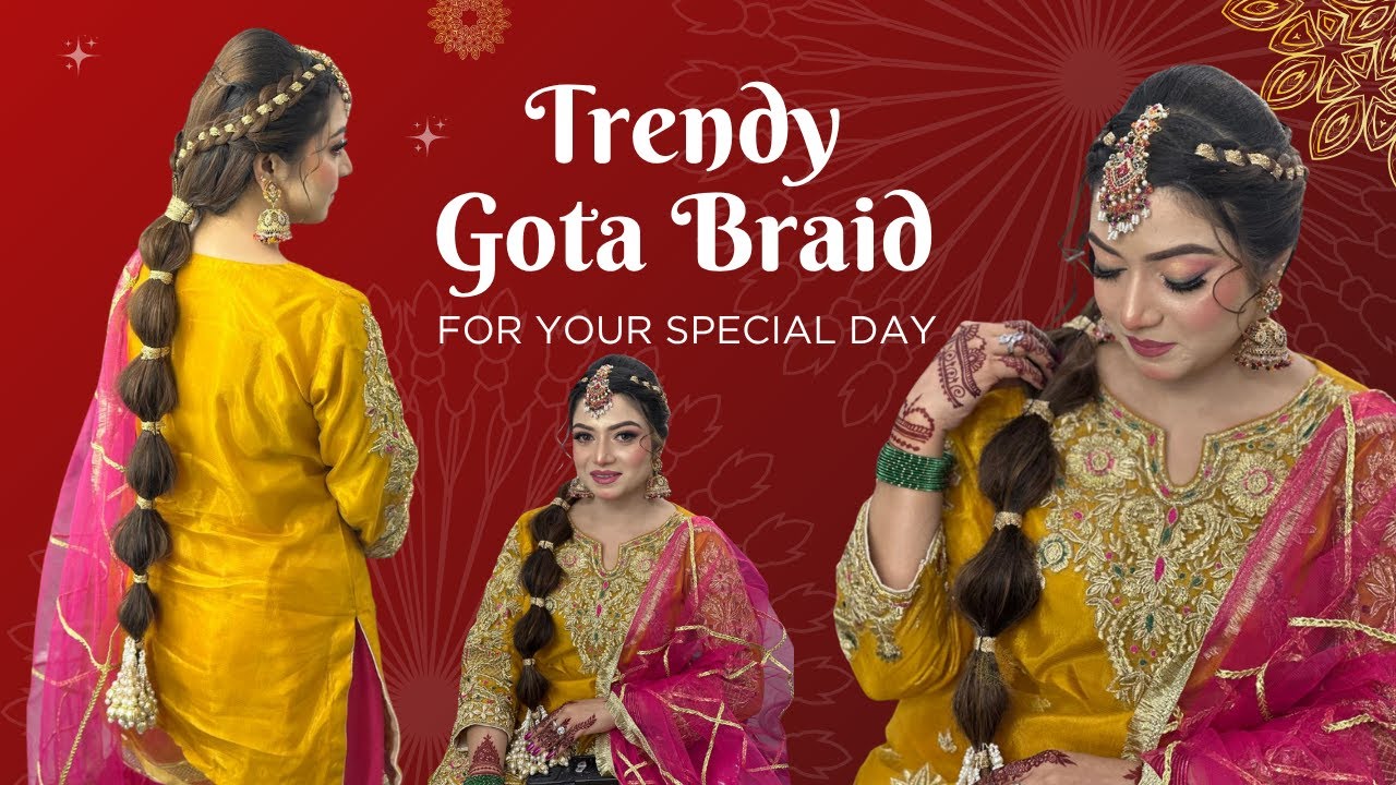 Trendy Gota Braid Tutorial ✨ | Step-by-Step Long Hair Styling