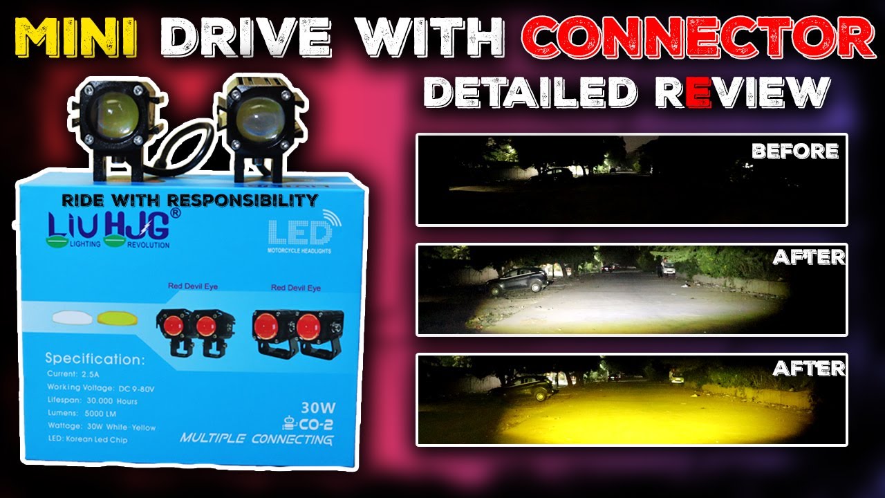 HJG Fog light | HJG Mini Drive Fog Light | Mini Drive HJG | HJG Fog Light for Bike | Mini Drive