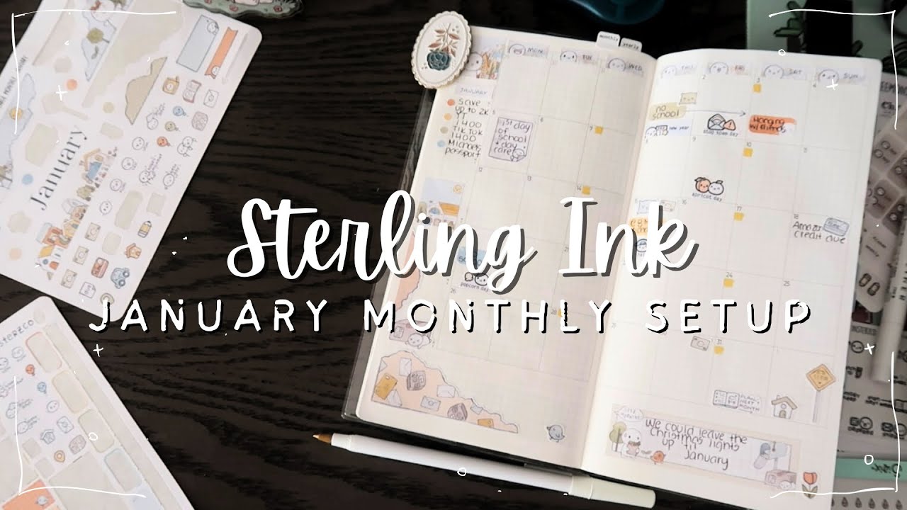 Планируйте вместе со мной на январь 2026 года | Ежемесячная настройка от Sterling Ink