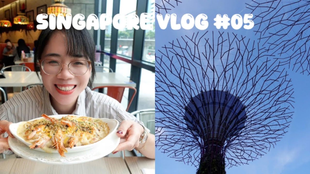 Singapore Vlog 05 - Takashimaya, Garden by the Bay, shopping và ăn uống