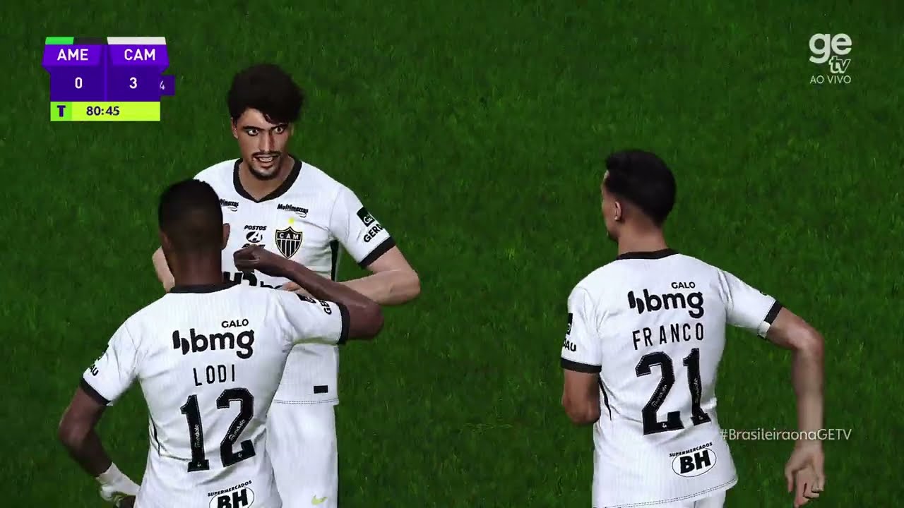 AMÉRICA(MG) x ATLÉTICO(MG) | CAMPEONATO MINEIRO | AO VIVO E COM IMAGENS | SIMULAÇÃO PES21