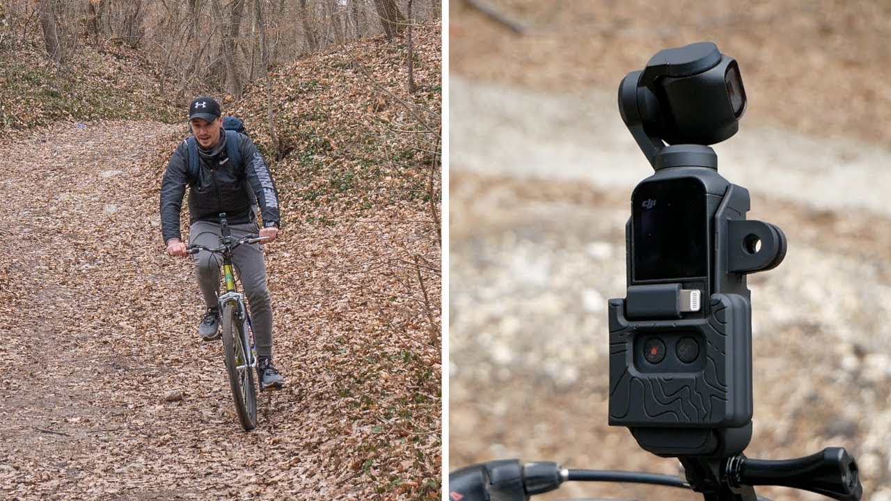 DJI Osmo Pocket on a MOUNTAIN BIKE! Is It SMOOTH? (PolarPro Action Mount Test)