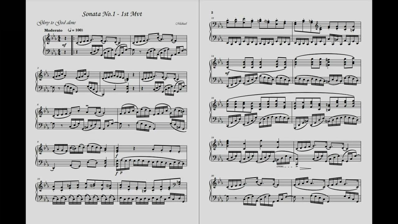 Sonata No. 1 - (Original Composition)