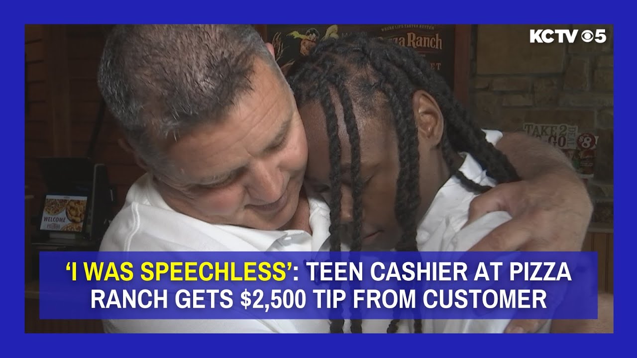 ‘I was speechless’: Teen cashier at Pizza Ranch gets $2,500 tip from customer