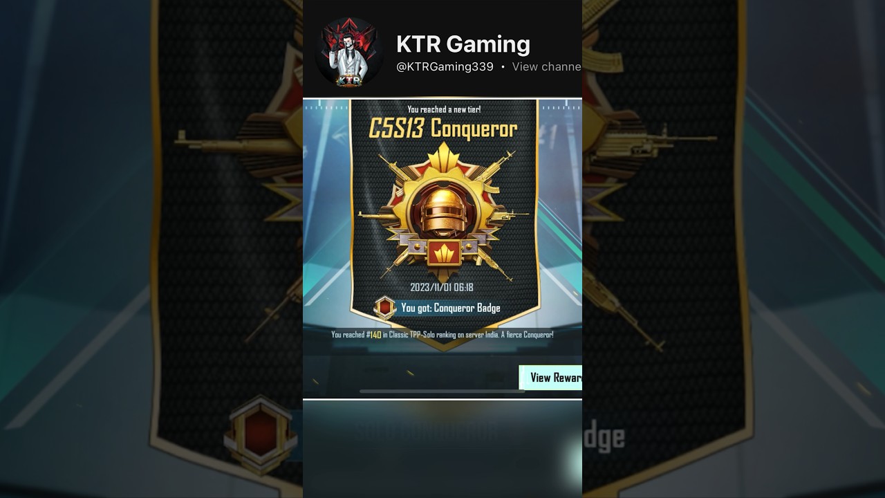 😱C5S13 Conqueror Rank Push Solo🤩 | KTR GAMING | #bgmi #bgmigameplay #conqureorlobby #solo