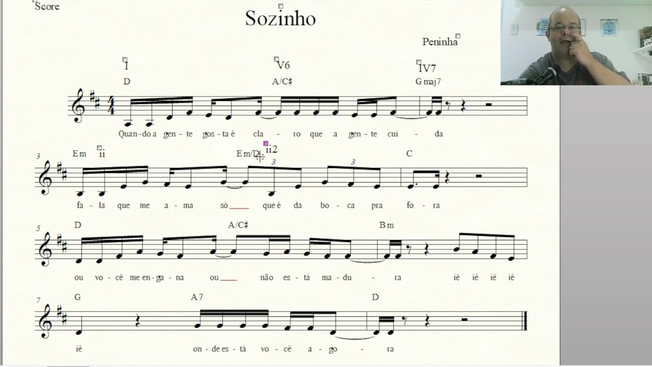 Sozinho - Solfejo e Análise Harmônica