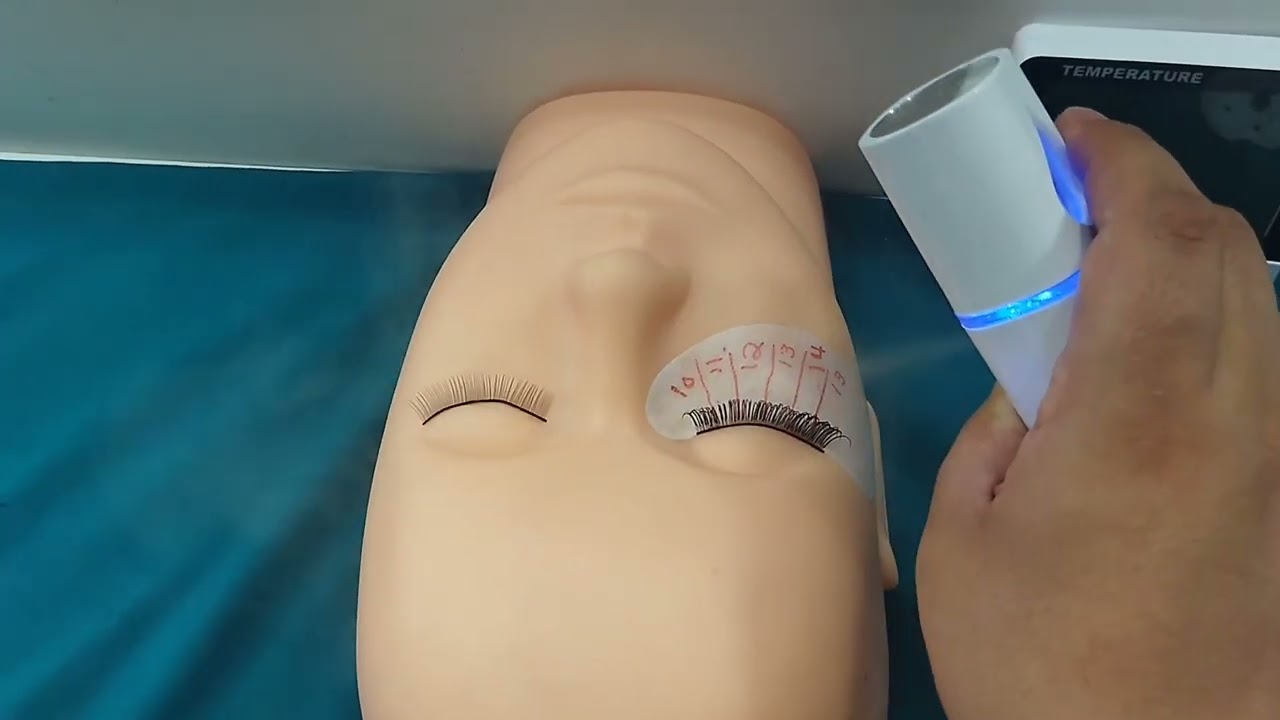 aplicación de extensiones de pestañas 1x1 técnica clásica ✨