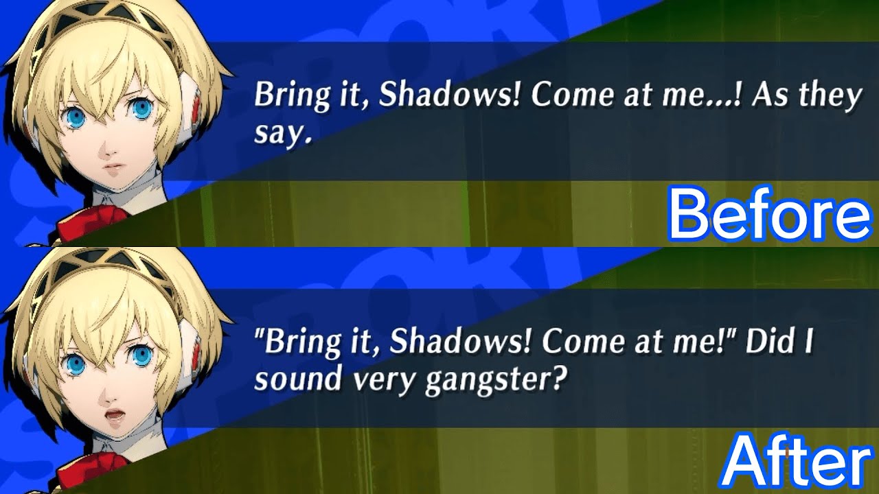Aigis Has Two Versions of (Most of) Her Tartarus Conversations