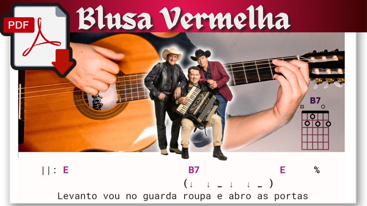 Blusa Vermelha (Trio Parada Dura) Cifra Gratuita para Download | Como Tocar No Violão, Aula