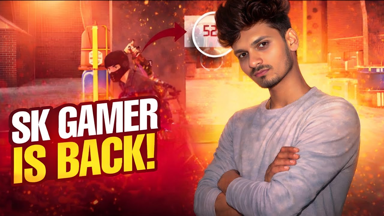 SK GAMER IS BACK 😱😱 GUILD TEST Free fire 🔥