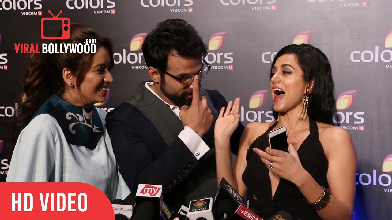 Rithvik Dhanjani , Asha Negi &  Ridhi Dogra  At Colors Annual Party 2016 | ViralBollywood