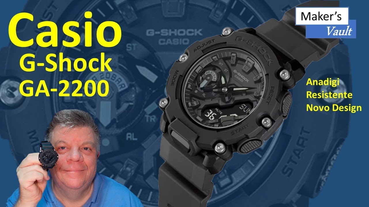 Casio G-Shock GA-2200 Carbon Core Guard: Anadigi com Novo Design, Leve e Resistente