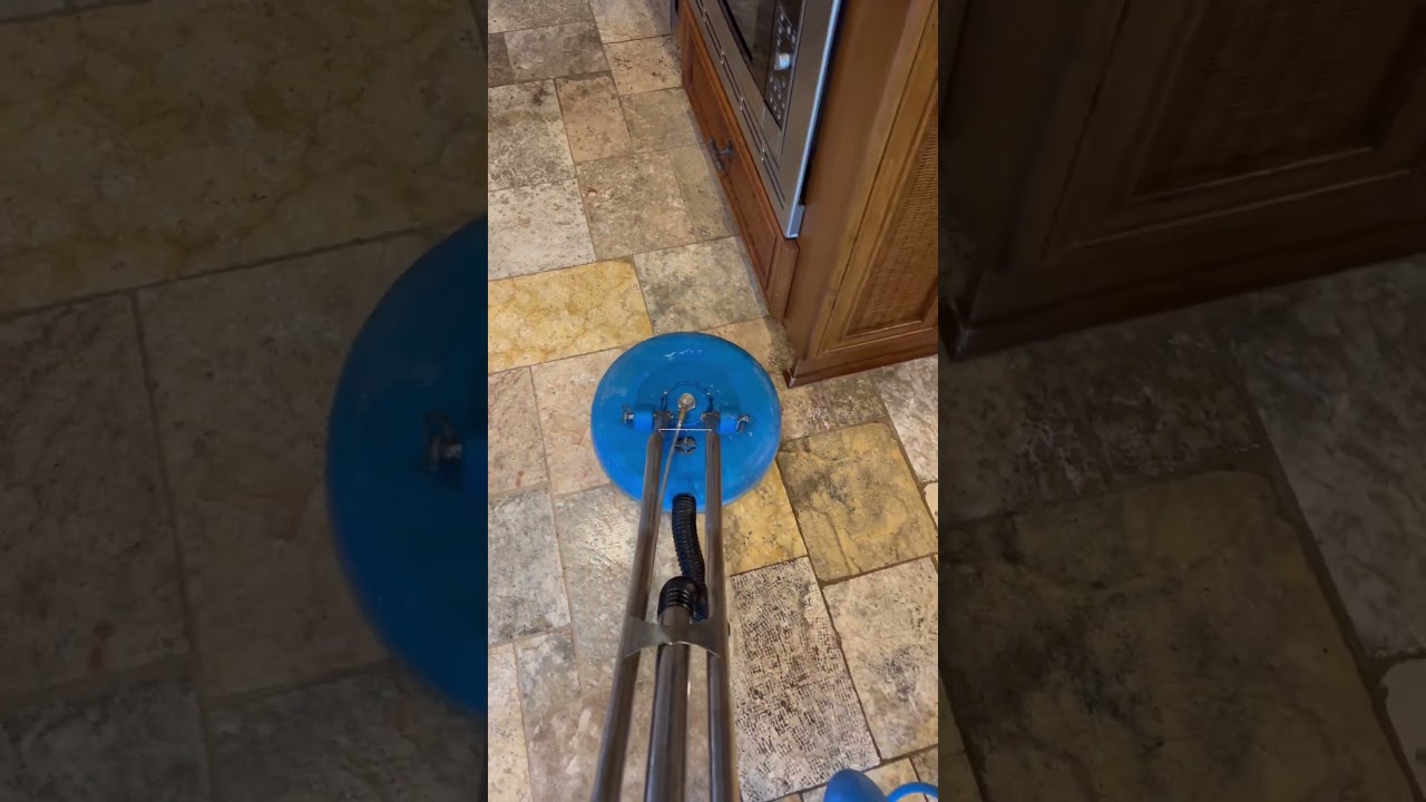 Super Dirty Stone Floor Cleaning!!! Wow!!!
