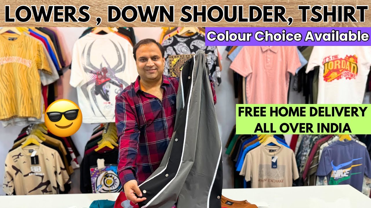 Tshirt Lower ki Trendy Variety In Wholesale | Down Shoulder, Straight Fit Lower | Atc Garments
