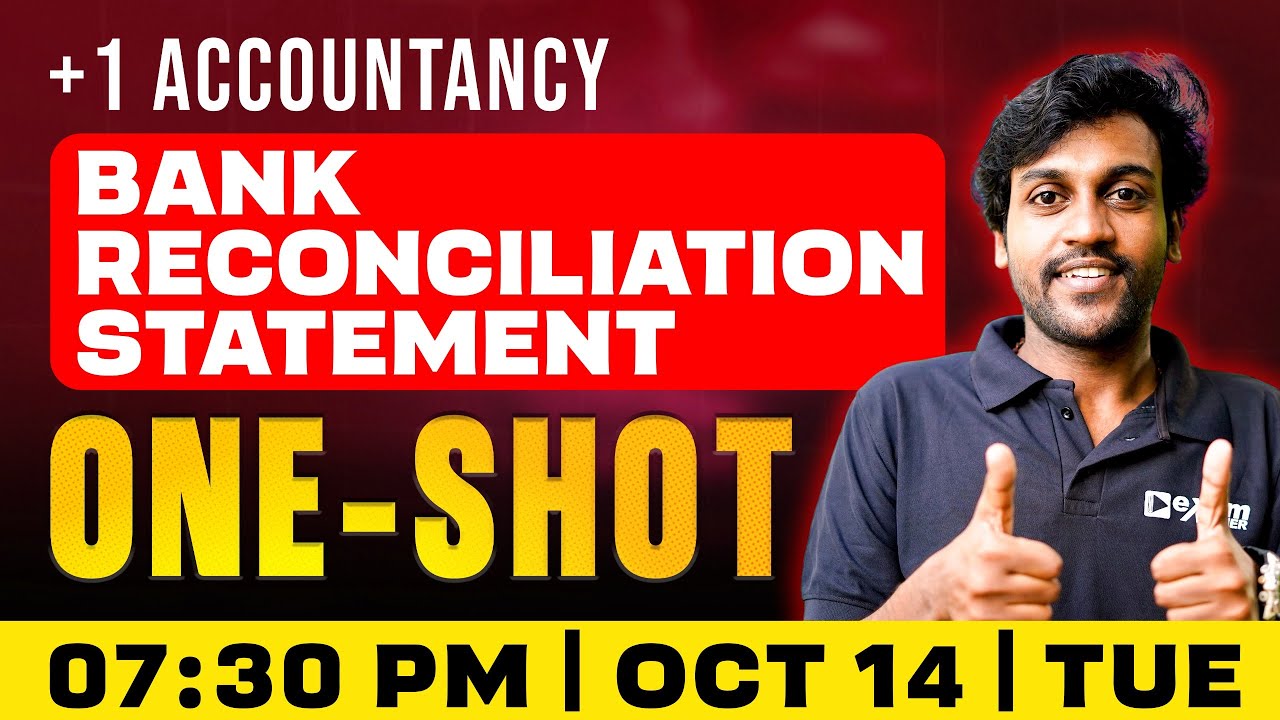 Plus One  Accountancy | Bank Reconciliation Statement | Oneshot | Exam Winner