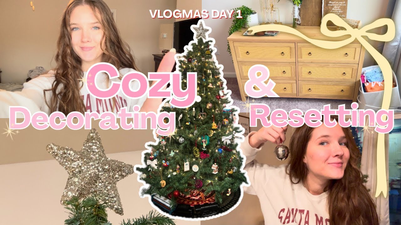 VLOGMAS ДЕНЬ 1 | Уютное украшение и подготовка к Рождеству