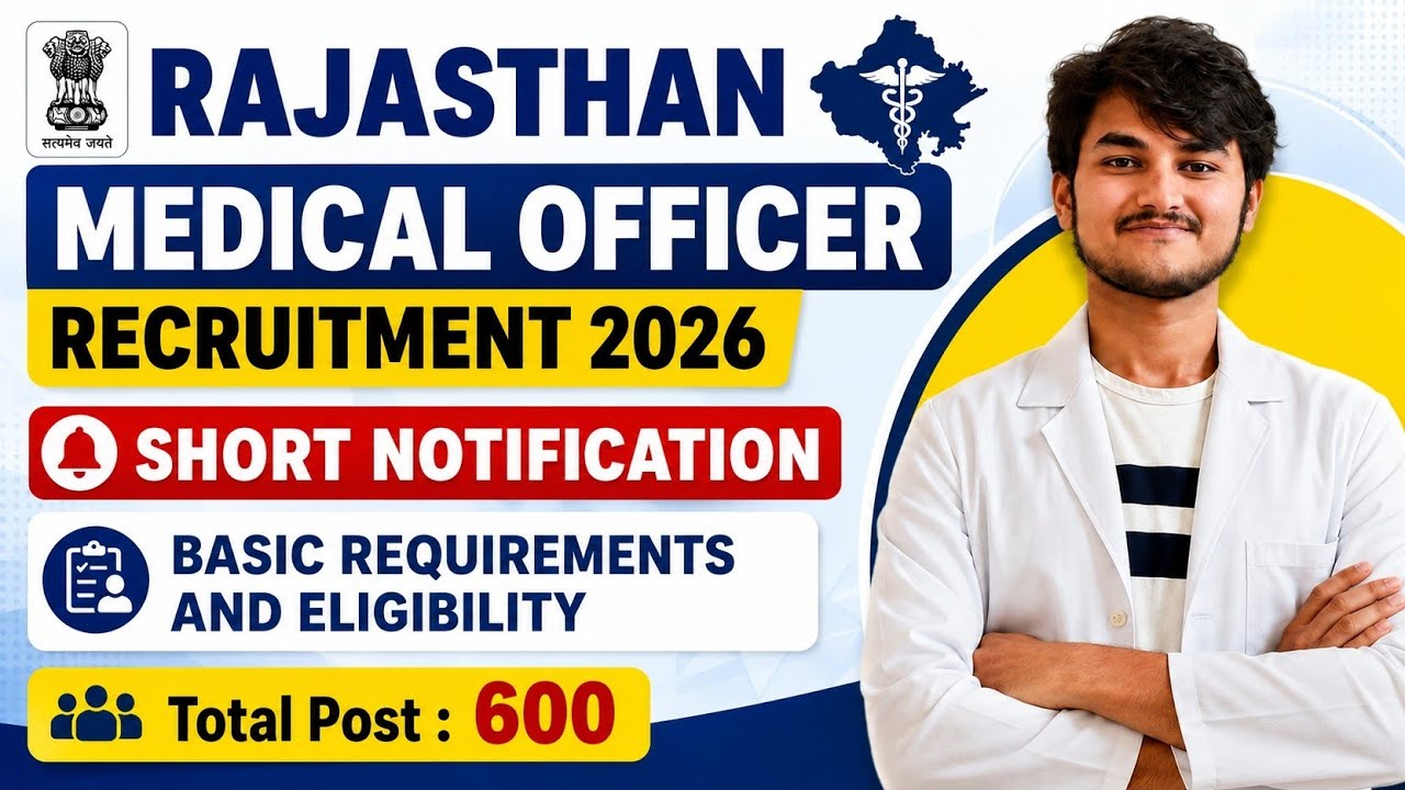 Rajasthan Medical Officer Recruitment 2026 | 600 Posts | Short Notification Discussion | RMC Reg.
