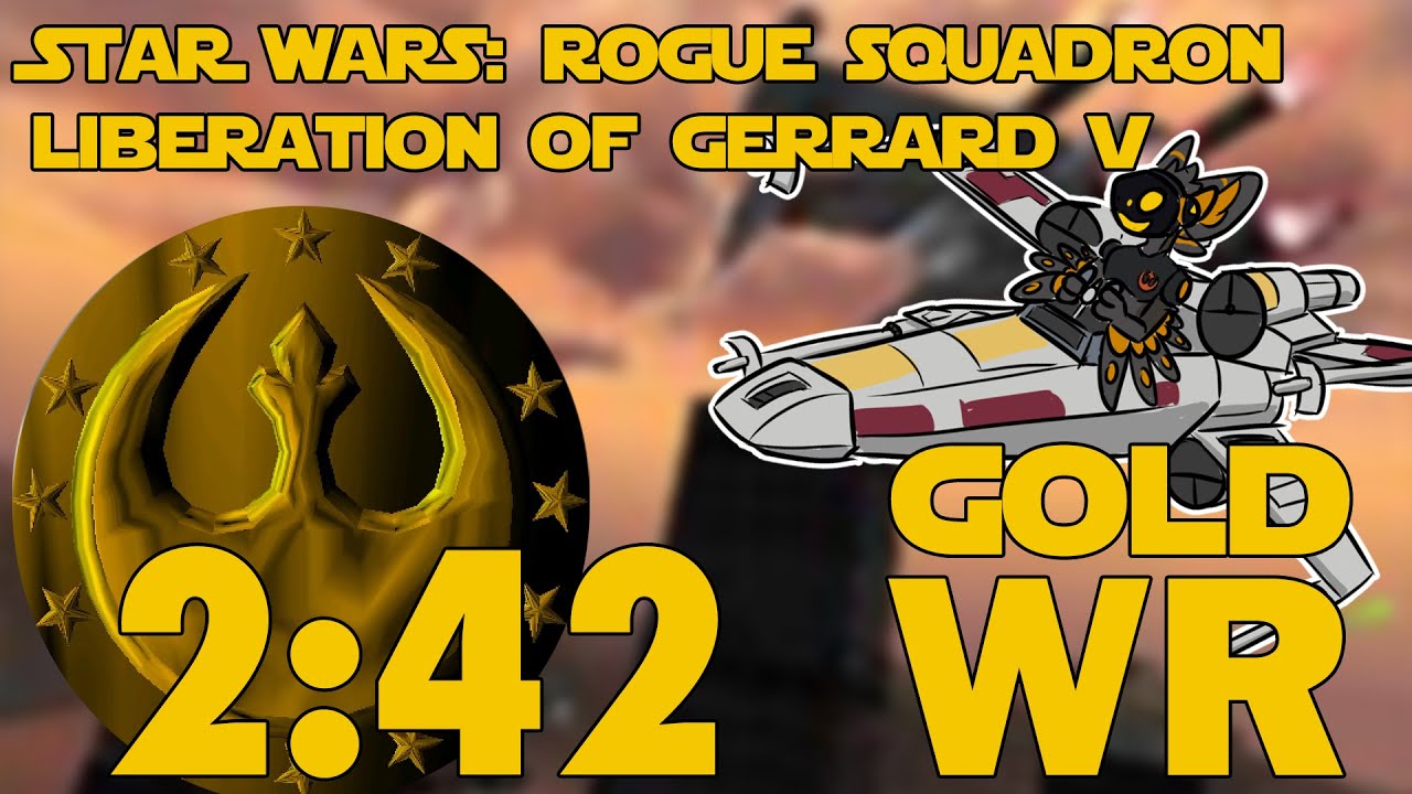 Star Wars: Rogue Squadron 3D | Liberation of Gerrard V Speedrun | Y-Wing | Gold Medal | 2:42 (WR)