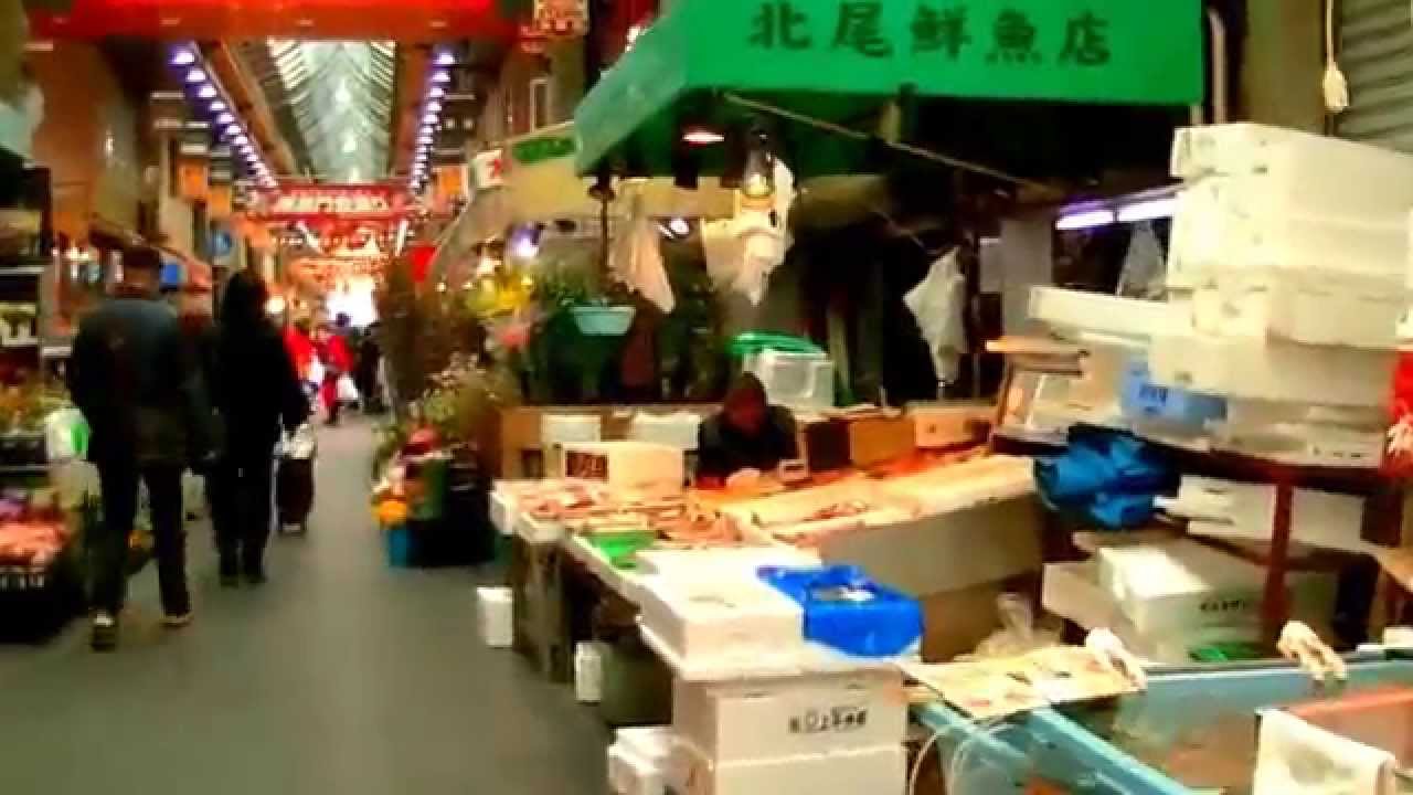 [ 大阪散步行 ] - Osaka Namba 難波日本橋地鐵站步行往「黑門市場Kuromon Ichiba Market亅吃海鮮購物轉一圈 街歩き검은 문 시장