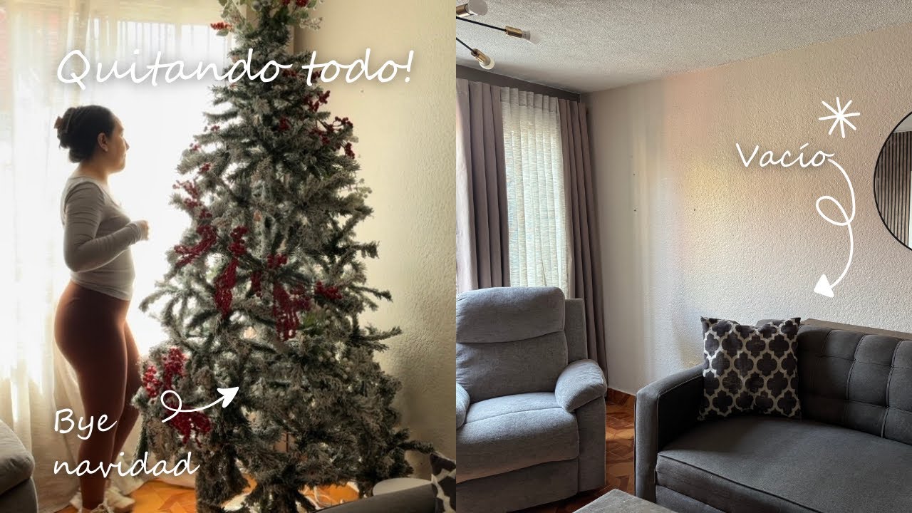 QUITANDO LA DECO NAVIDEÑA ✨ QUEDÓ VACÍO 