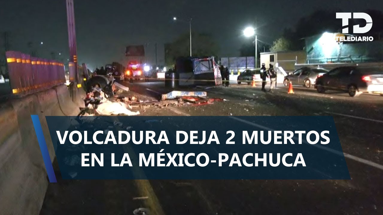Accidente en la autopista México-Pachuca HOY 23 de enero; cerrada la circulación hacia CdMx
