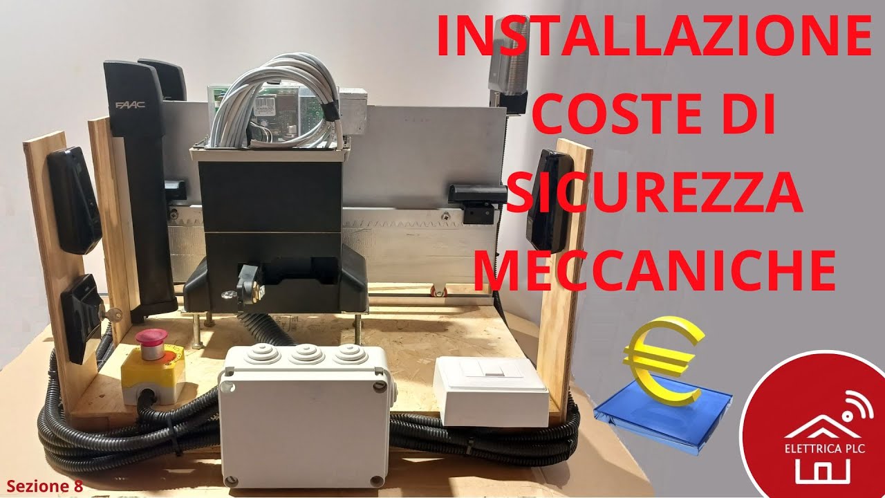 *08.ACE* INSTALLAZIONE COSTE DI SICUREZZA MECCANICHE FAAC (CONTRIBUTO 1 EURO)