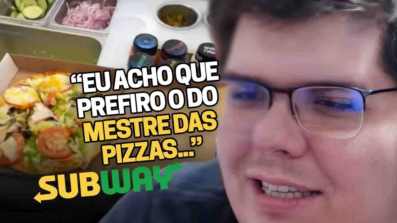 CASIMIRO REAGE: PREPARANDO UMA PIZZA NO SUBWAY | Cortes do Casimito