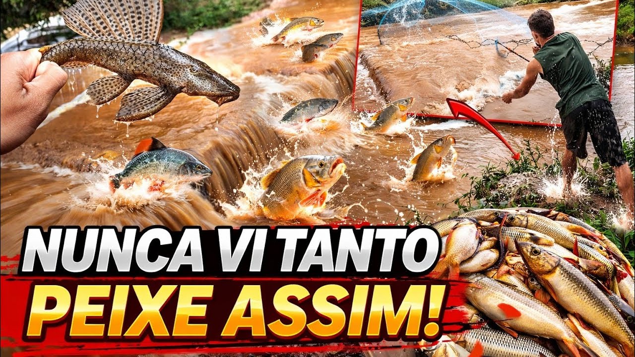 NUNCA VI TANTO PEIXE ASSIM 