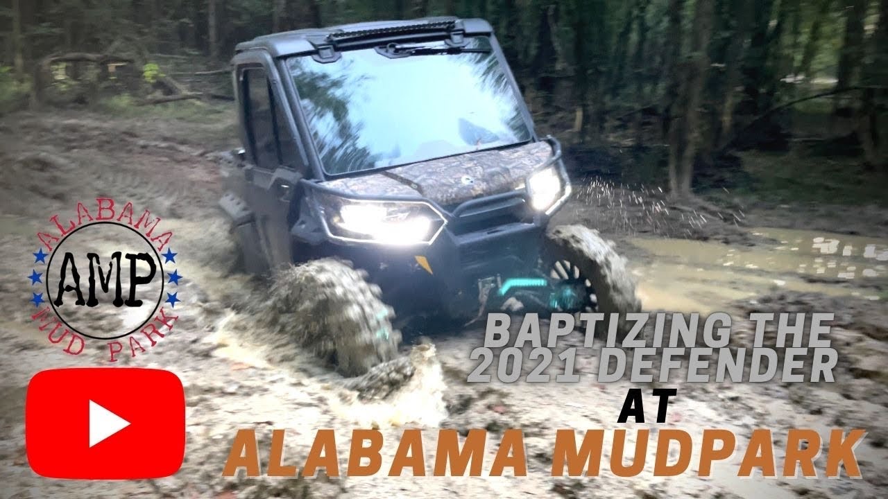 Baptizing the 2021 CanAm Defender at Alabama Mud Park
