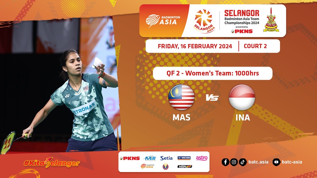 SELBATC2024 | Malaysia v Indonesia | Quarterfinals | Women's Team | Live