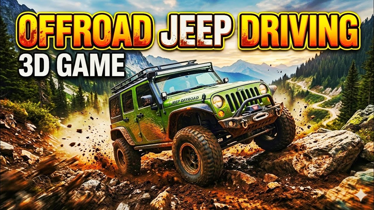 🚙 Offroad Jeep Driving – 3D is an exciting off-road simulation game play ⏯️