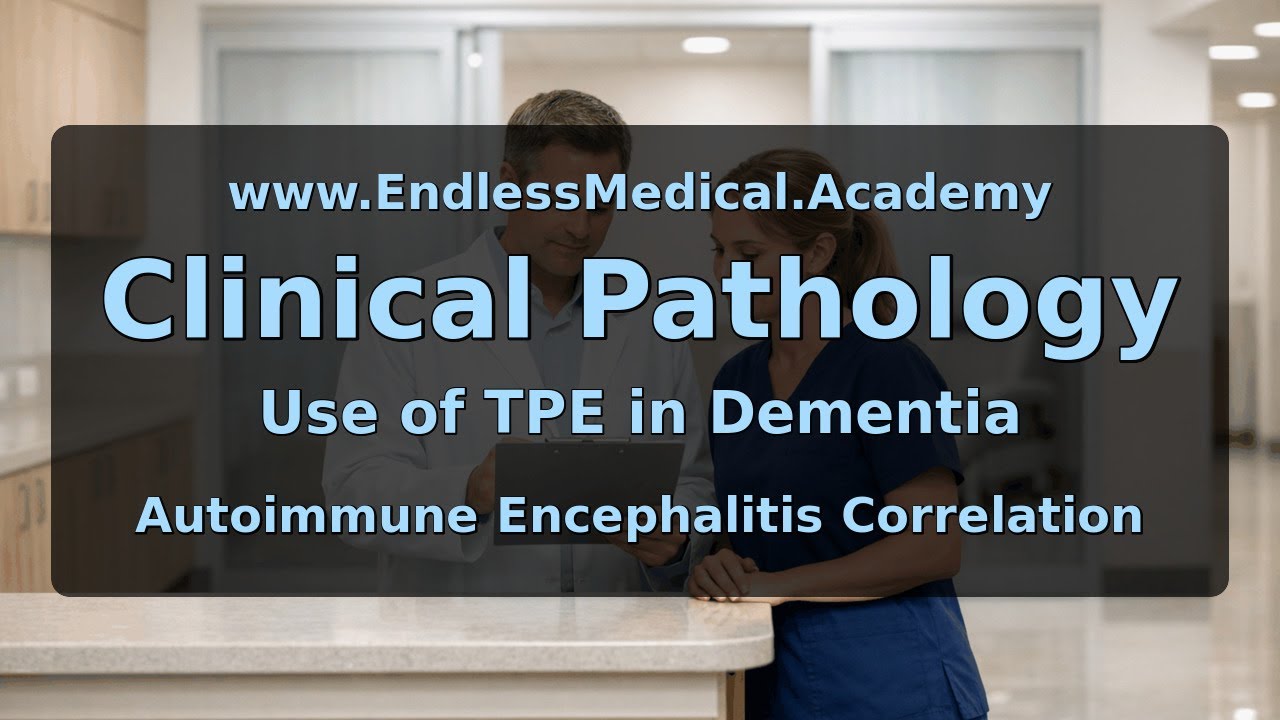 Autoimmune Encephalitis Correlation, Use of TPE in Dementia, Indications for Therapeutic Plasma Exch