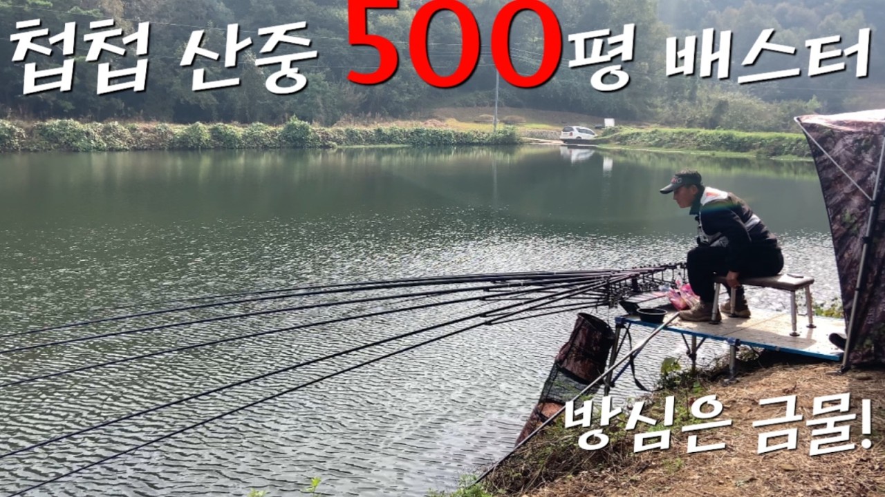 수심 4미터에서의 꾹꾹 쳐박는 대물 그래 이거지~~~~