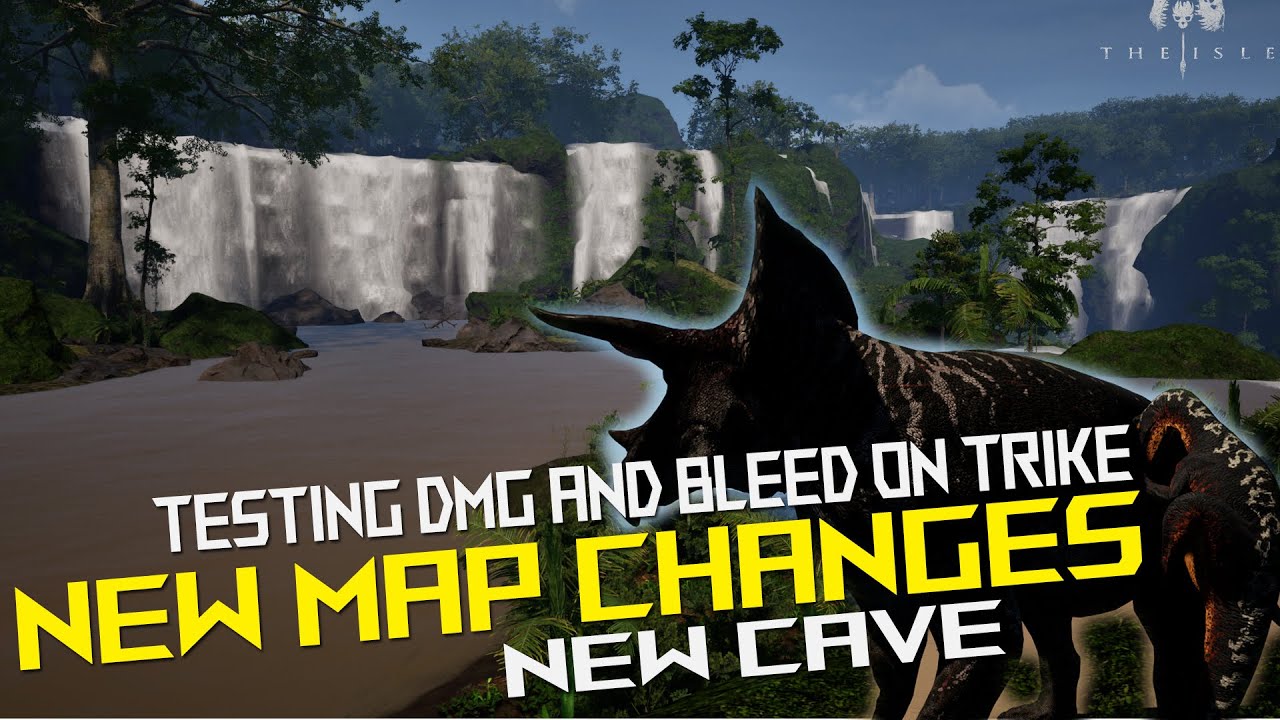 The Triceratops MAP Updates | NEW  CAVE | TESTING TRIKE VS OMNI - The Isle EVRIMA