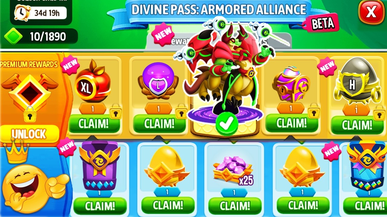Dragon City: All DIVINE PASS Rewards + Astro Gamma Ray Dragon | FULL UNLOCKED 2026! 😱