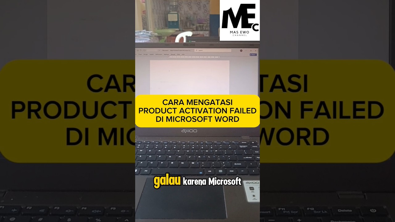 CARA MENGATASI PRODUCT ACTIVATION FAILED DI MICROSOFT WORD‼️#shorts #product #activation #failed