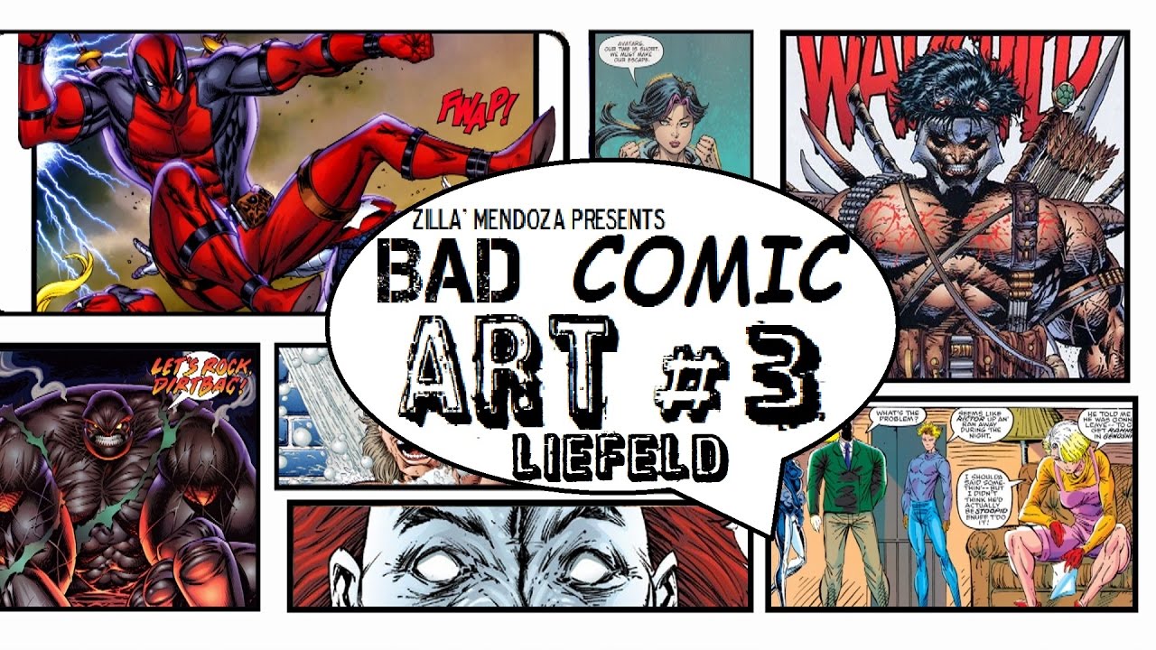 Bad Comic Art #3 ROB LIEFELD SPECIAL