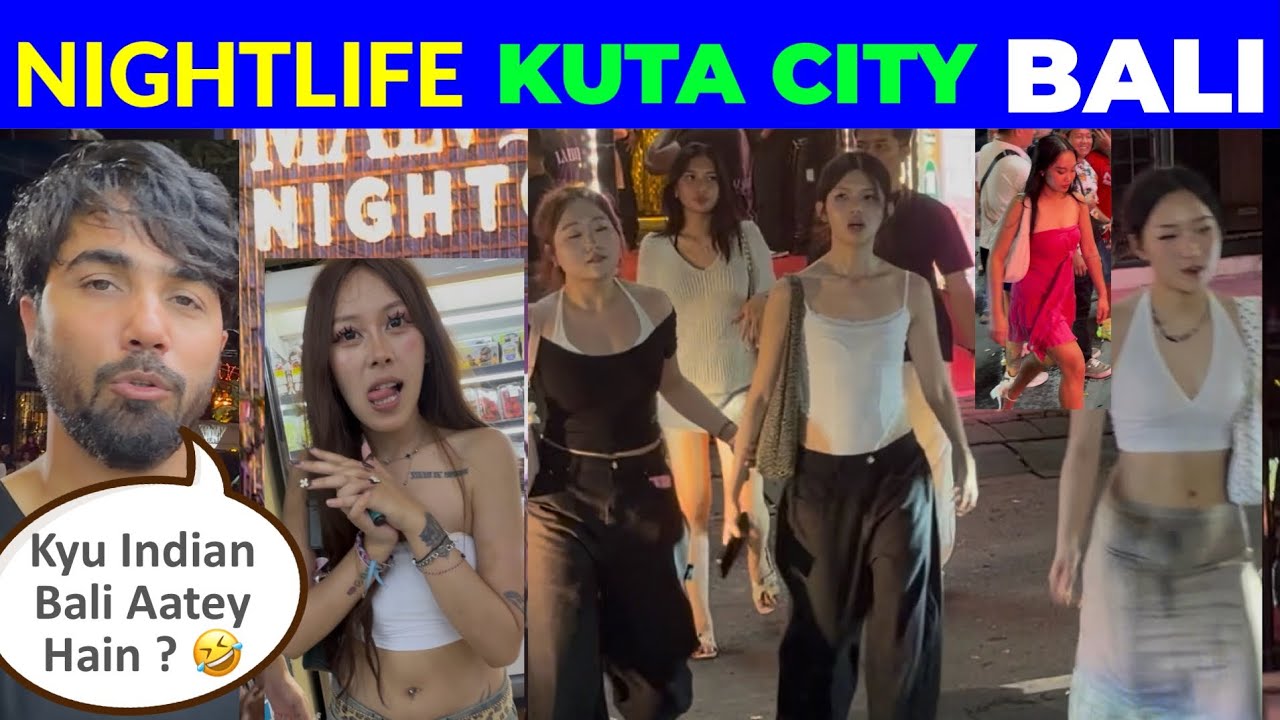 Night life Bali 🇮🇩 || KUTA CITY NIGHTLIFE BALI INDONESIA || ROMMY AARAV 